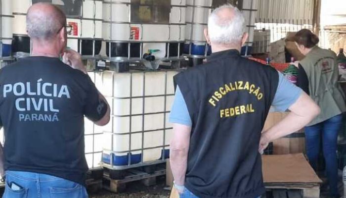 Foto: PCPR PCPR desmonta esquema de reutilização de embalagens de bebidas e alimentos
